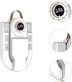 Shoe dryer timer display and vents