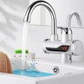 Instant hot water tap over a sink