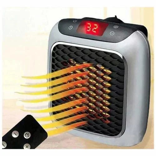 Plug-in room heater with digital display