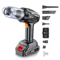 Cordless car vacuum with attachments