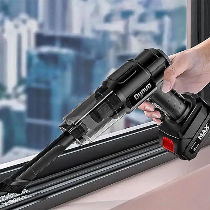 Vacuum cleaning a car seat