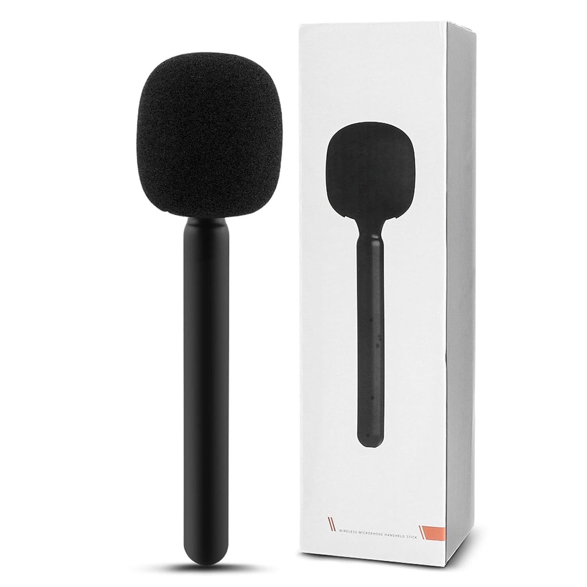 Handheld microphone handle with foam