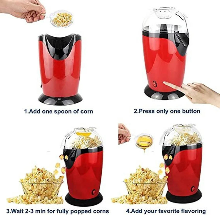 4 steps to make popcorn