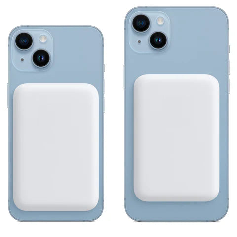Magnetic power bank attached to the back of phones