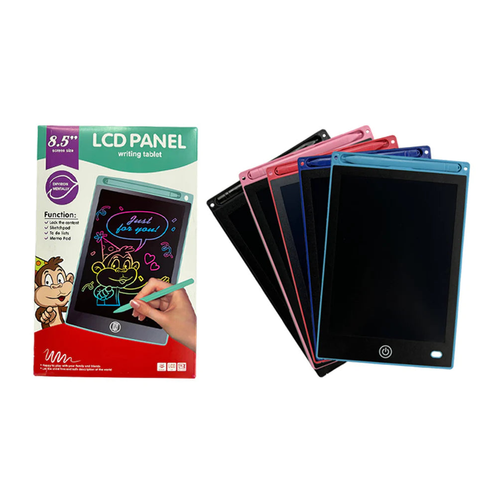 8.5 inch LCD writing tablet with box in four colours