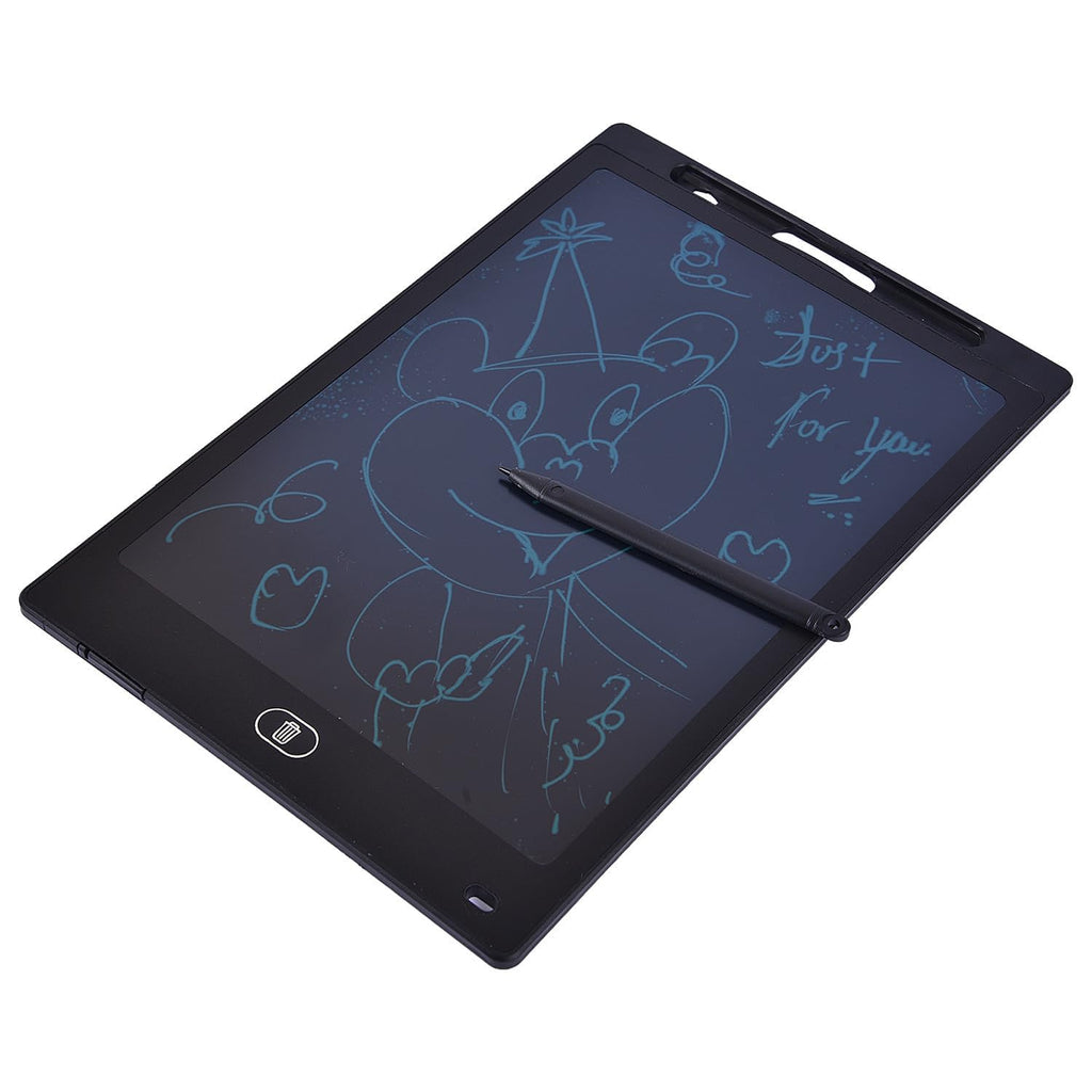Black LCD writing tablet with drawing and stylus