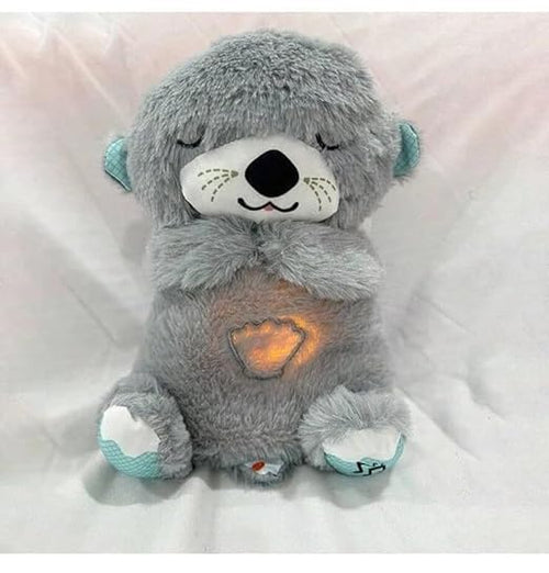Soft grey sleep otter plush