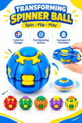 Transforming spinner ball – spin, flip, play