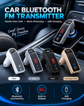 Car Bluetooth FM transmitter in four colours